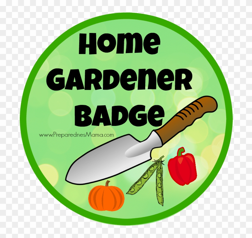 The Home Gardener Badge From The 1954 Girl Scout Handbook - Gardener Proficiency Badge Clipart #1403439