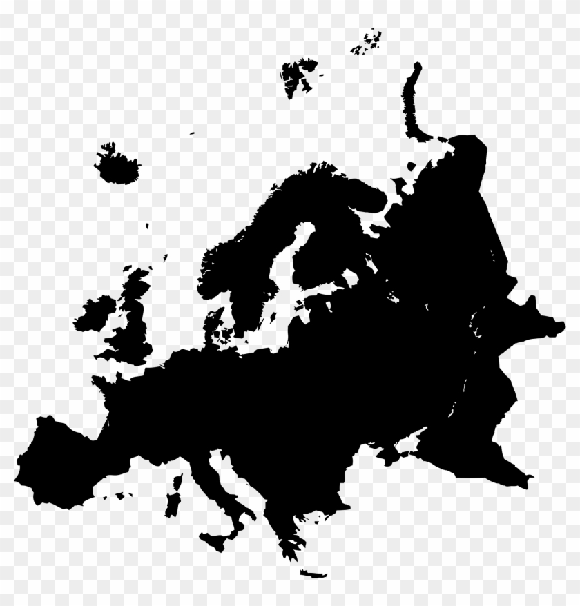 Open - Europe Silhouette Clipart #1404023