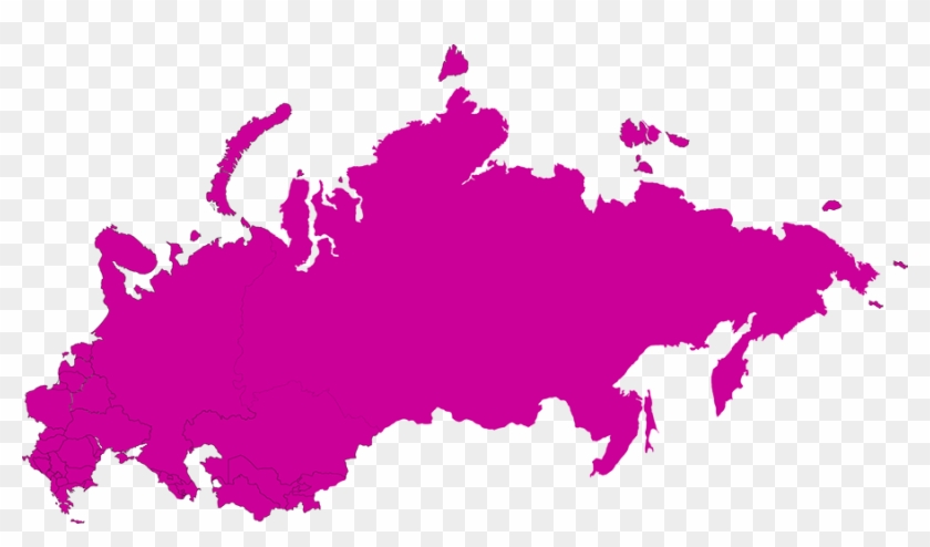 Russia Map Black And White Clipart #1404137