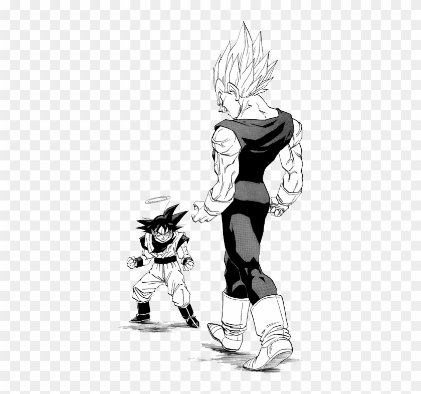 Mine Manga Cap Dragonball Goku Transparent Vegeta Db - Majin Vegeta Manga Clipart #1404314