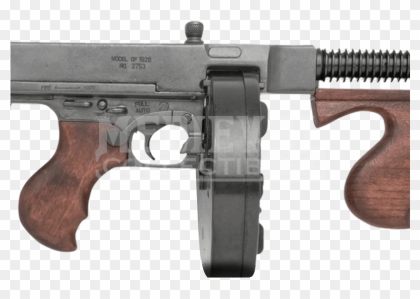 M1928 Commercial Thompson Submachine Gun - Firearm Clipart #1404862
