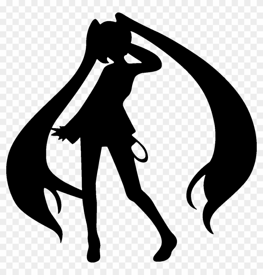 Sticker Manga Fille 2 Ambiance Sticker Manga Girl2 - Hatsune Miku Svg Clipart #1405027