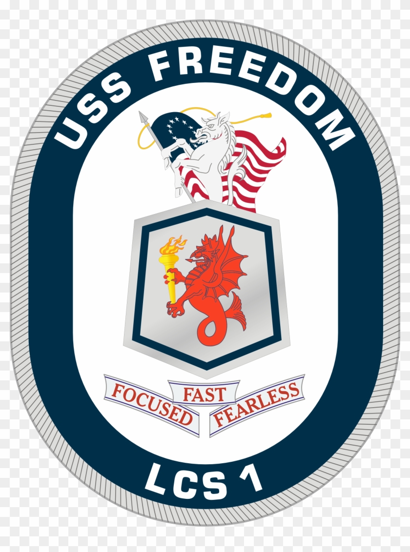 Uss Freedom Lcs1 Crest - Uss Freedom Badge Clipart #1405051