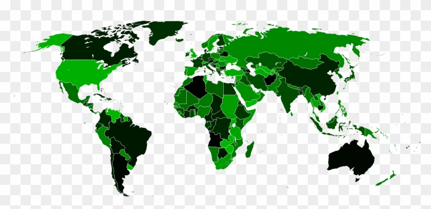 Please Download Worldheatmap - Map South Africa To New Zealand Clipart #1405133