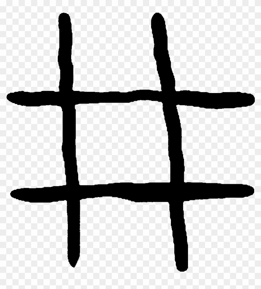 Tic Tac Toe Emblem Bo - Tic Tac Toe Cross Clipart #1405316