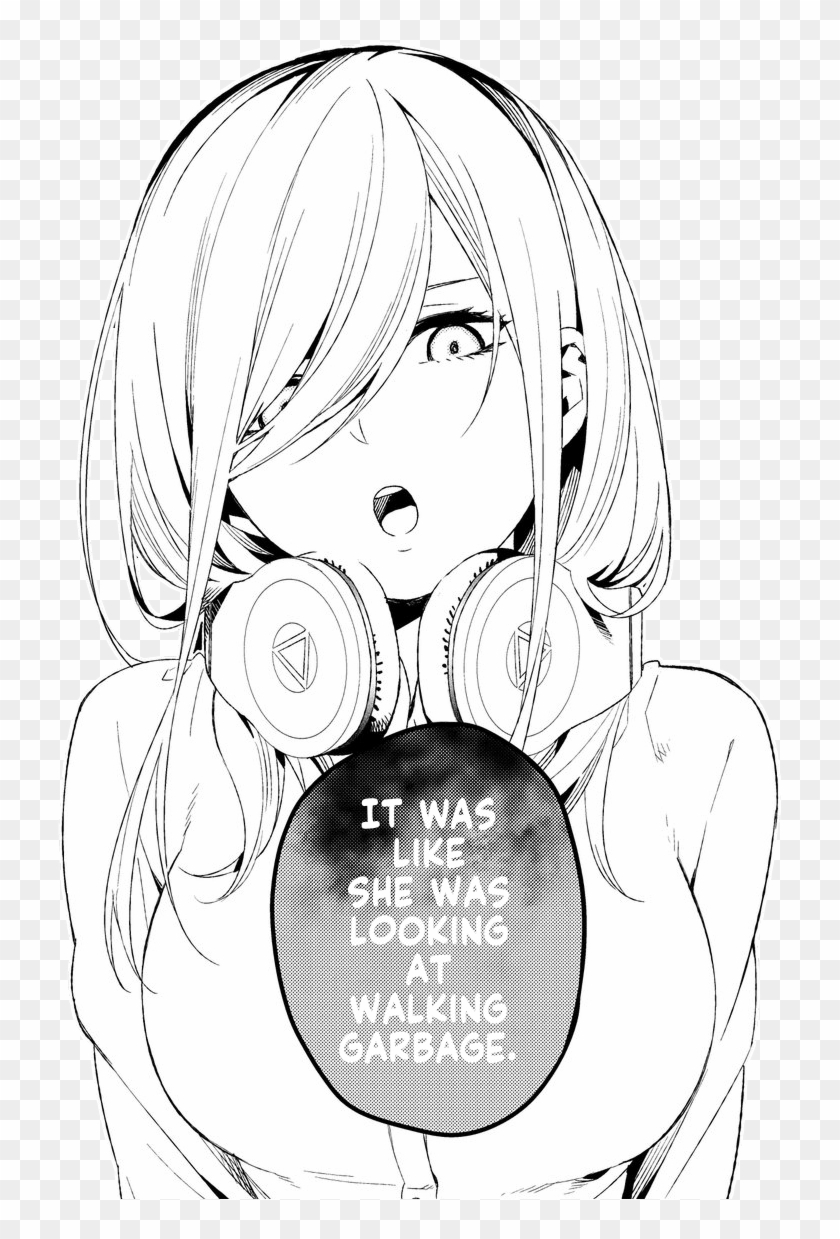 Looks At Walking Garbage , - Go Toubun No Hanayome Miku Clipart