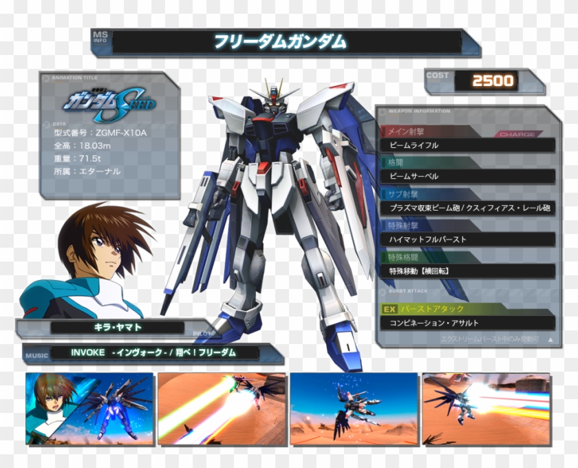 Exvsfb Freedom - Gottrlatan With Mega Beam Cannon Clipart #1405319