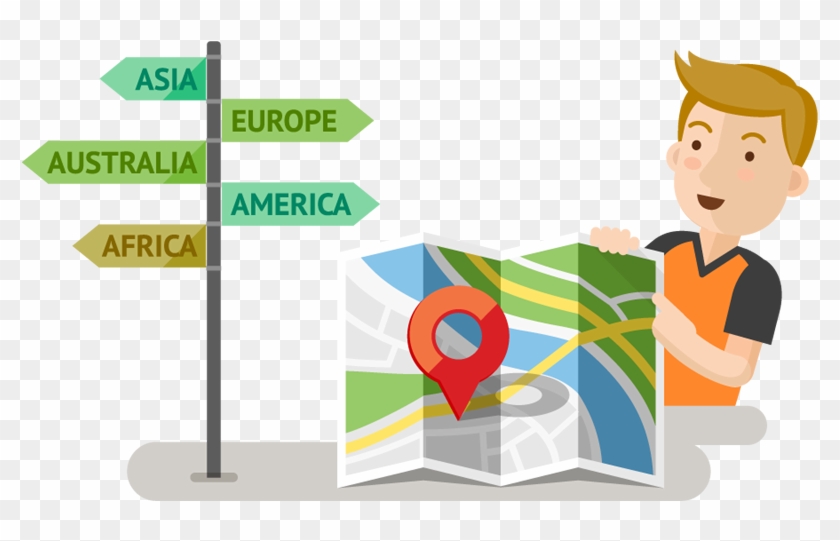 Clip Free Library Travel Around The World Clipart - Locate Clipart - Png Download #1405653