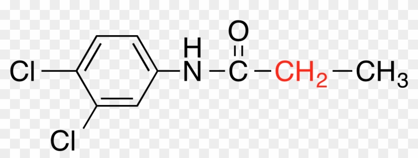 3,4 Dichloropropionanilide Explicit Alkyl Ch2 Highlight - Structure Clipart