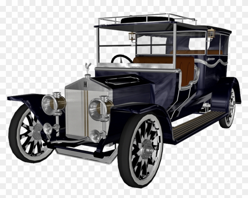 Carros Antigos Em Png - Old Rolls Royce Png Clipart #1406517