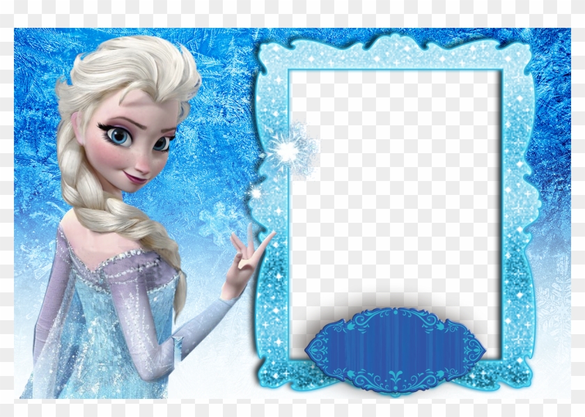 Molduras Frozen - Invitaciones De Elsa Frozen Clipart #1406898