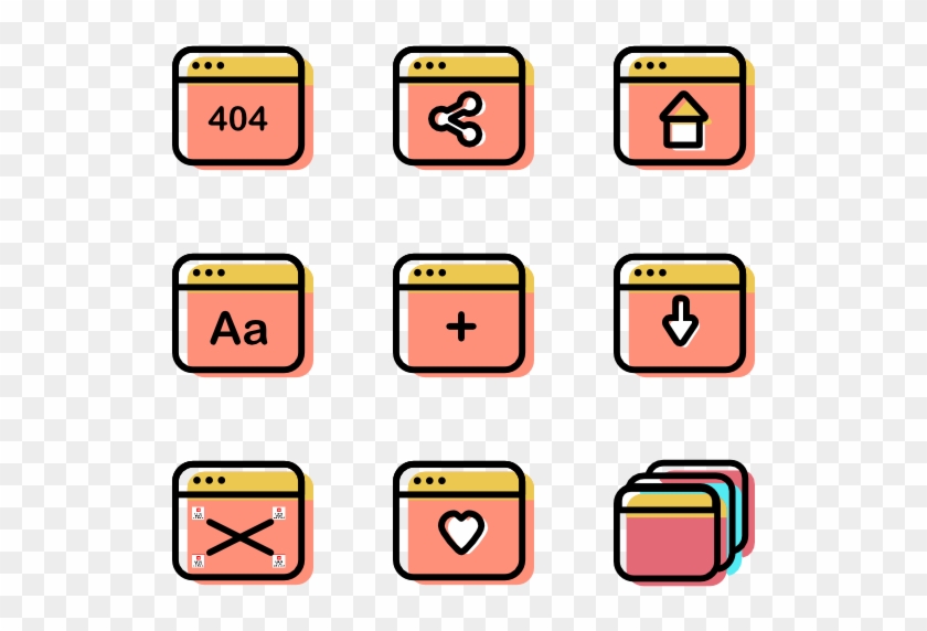 Color Windows Assets - Computer Window Vector Png Clipart