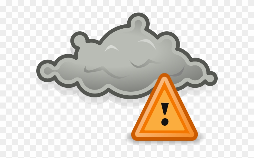 Gnome Weather Severe Alert - Storm Weather Icon Clipart