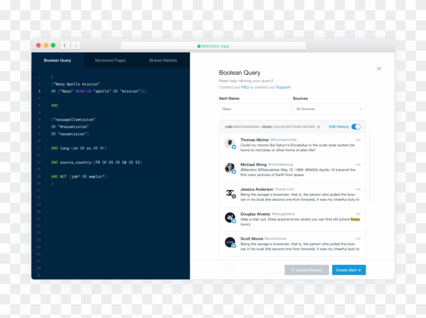 Advanced Alerts - Boolean Tracking Safari Mention Clipart