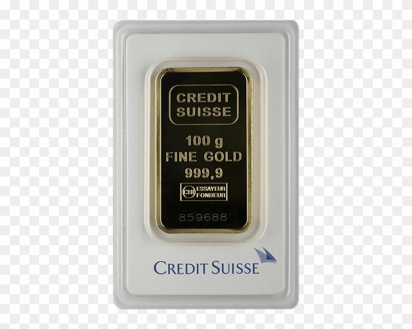 Picture Of 100 Gram Credit Suisse Gold Bar - Credit Suisse Gold Bar Fortuna Clipart #1407519