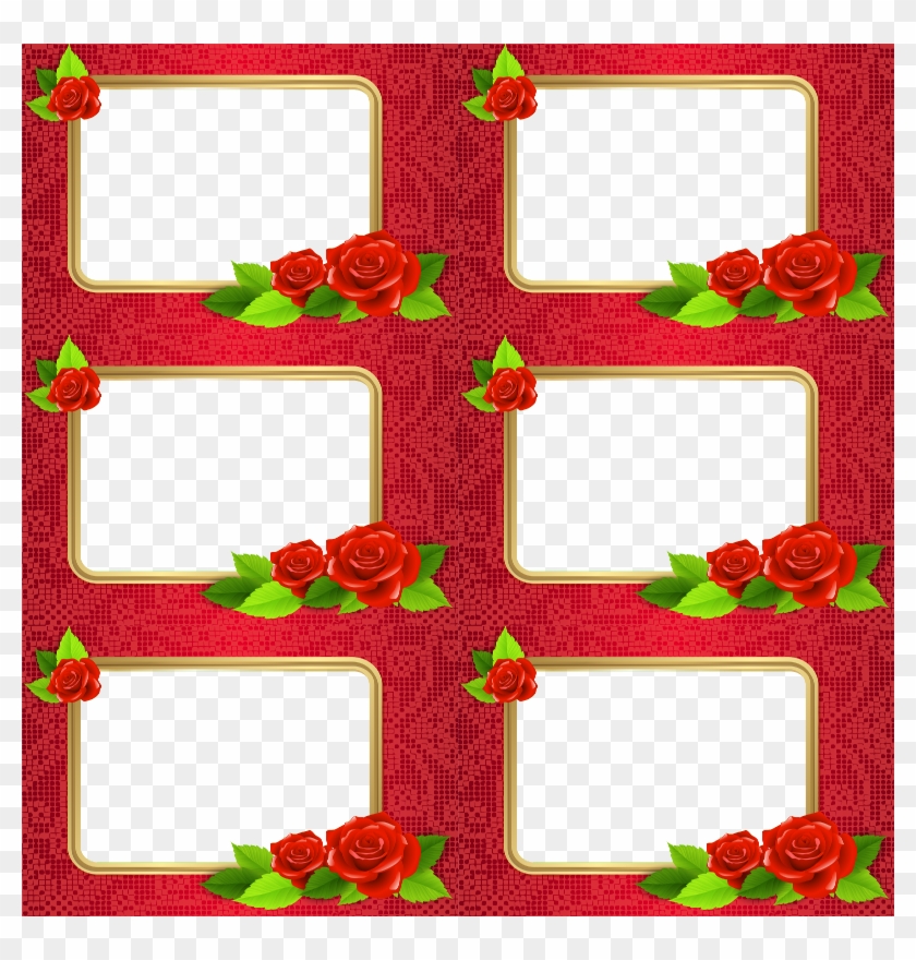 Moldura Diversas Png - Moldura Para Varias Fotos Love Png Clipart