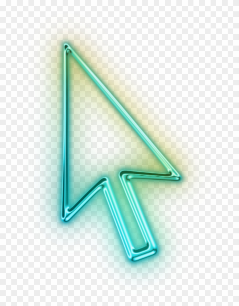 #ftestickers #icon #cursor #arrow #neon #green - Mouse Pointer Icon Clipart