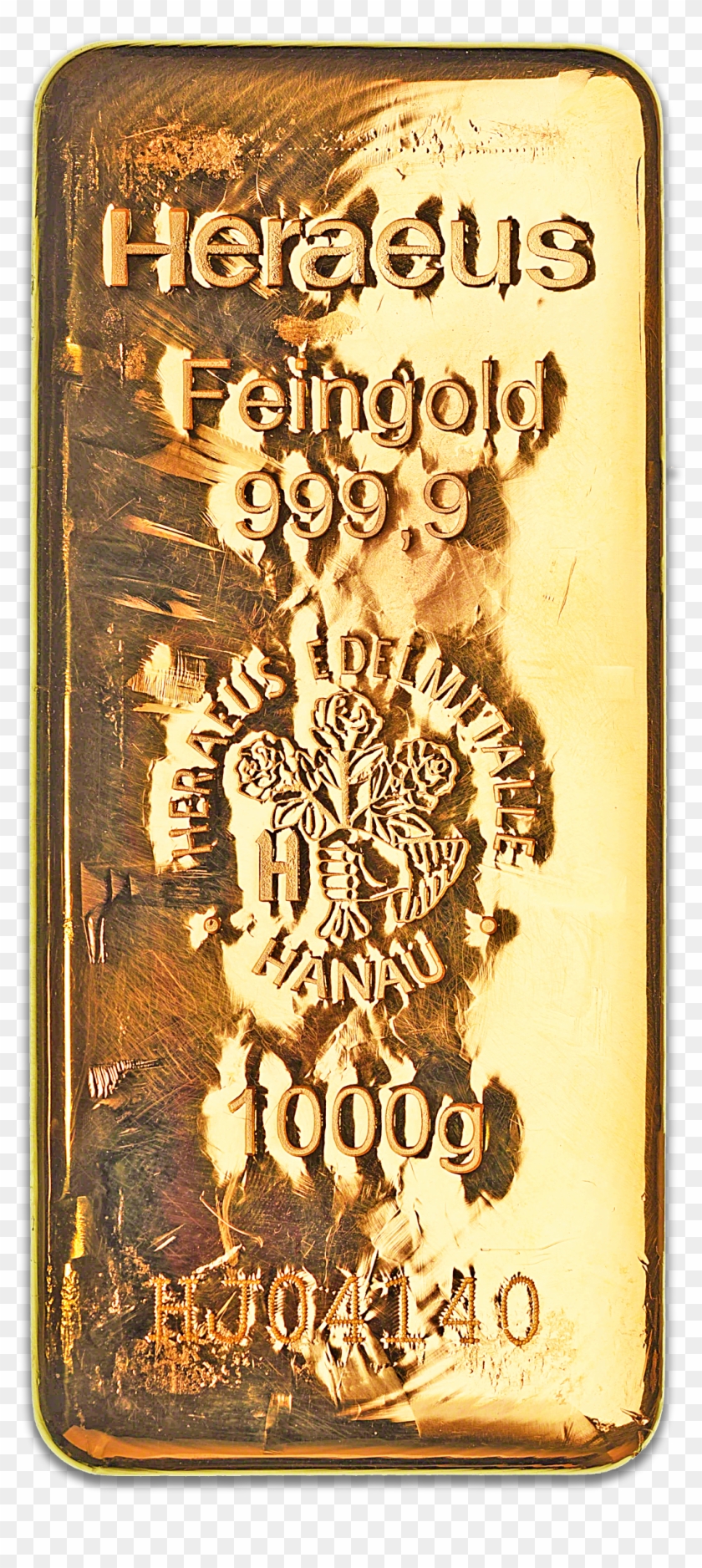 Heraeus Gold Bar - Illustration Clipart #1408316
