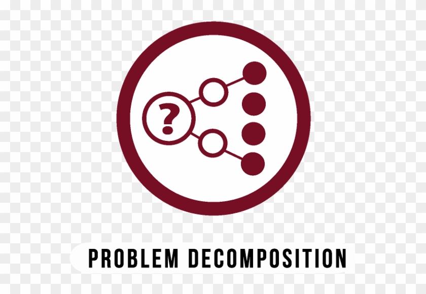 Decomposition Is The Act Of Breaking Down Tasks Into - Circle Clipart #1408462