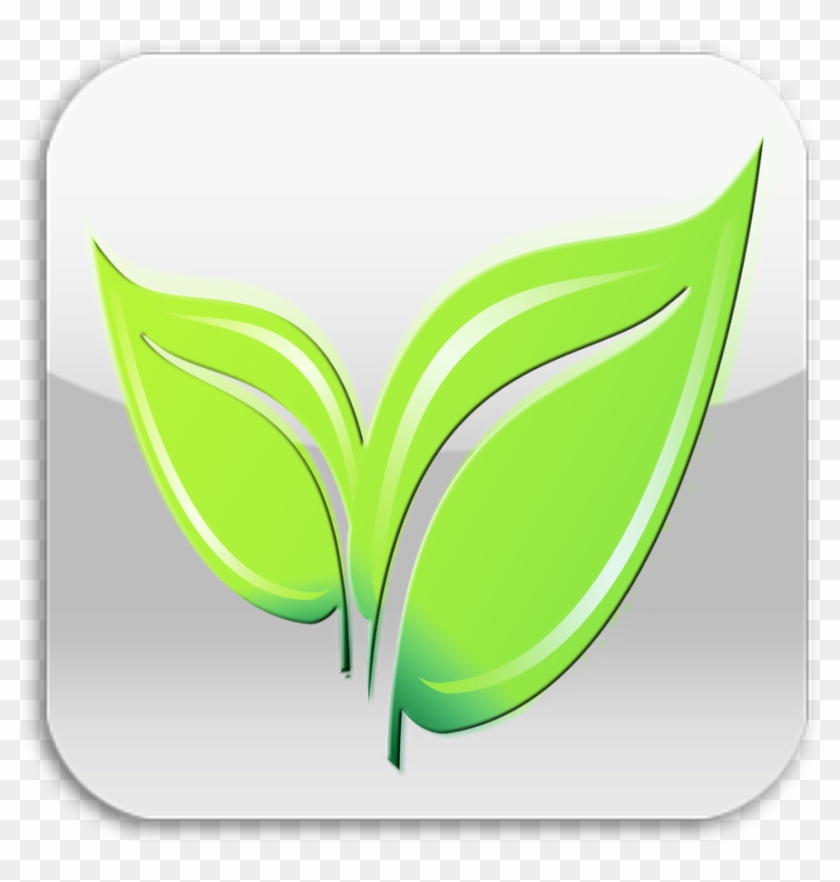 Images For Green Leaf Icon Png - Illustration Clipart #1408597