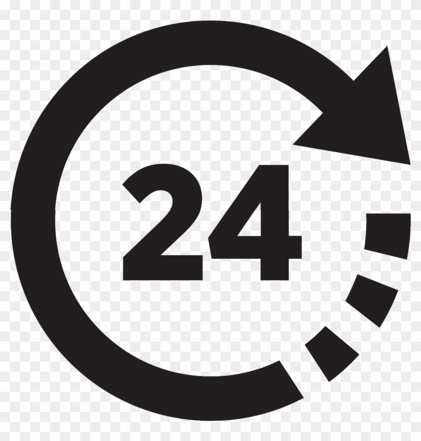 24 Hours Save Icon Format - Always On Icon Png Clipart