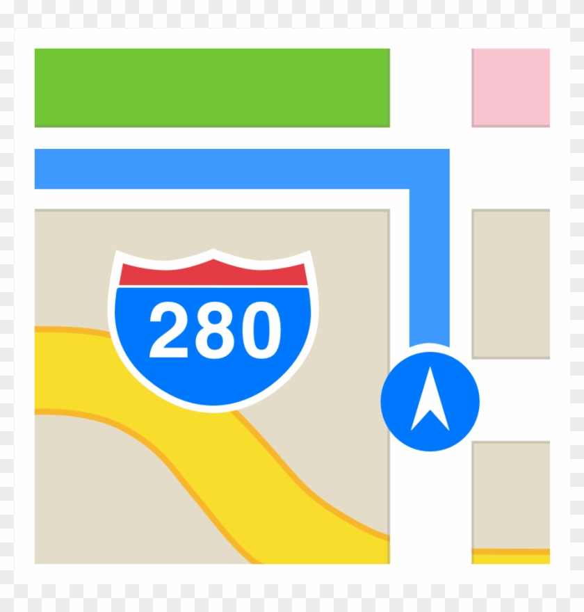 Map Iphone Icon Png - Apple Maps App Png Clipart
