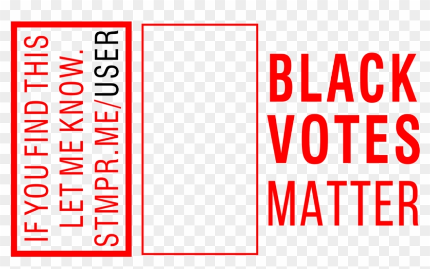 Black Votes Matter Guru Stamp - Chloe Black Clipart #1408914