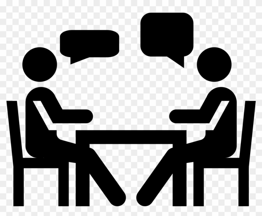 This Is When We Need People To Meet Up And Discuss - Teacher And Student Icon Clipart