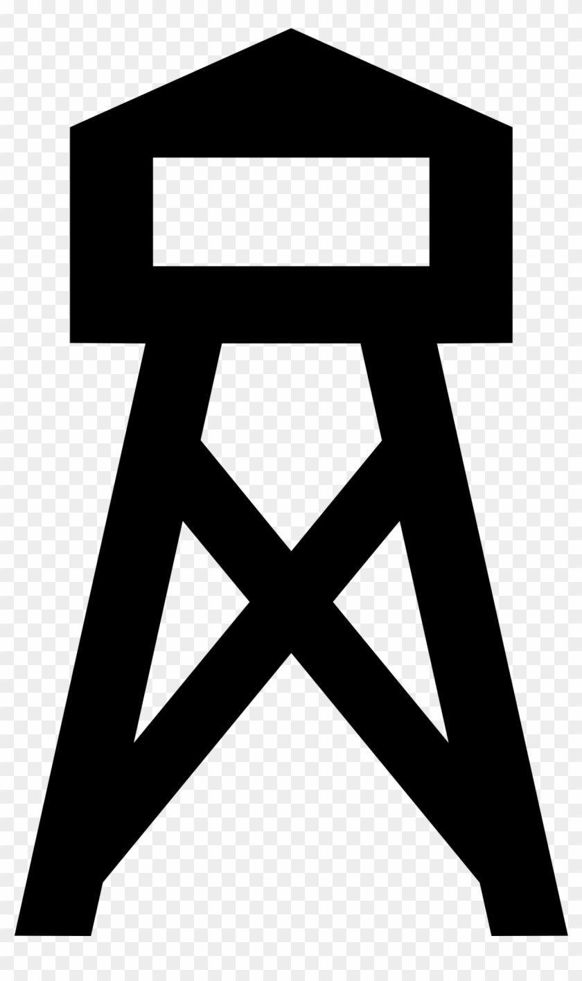 Open - Water Tower Clip Art - Png Download