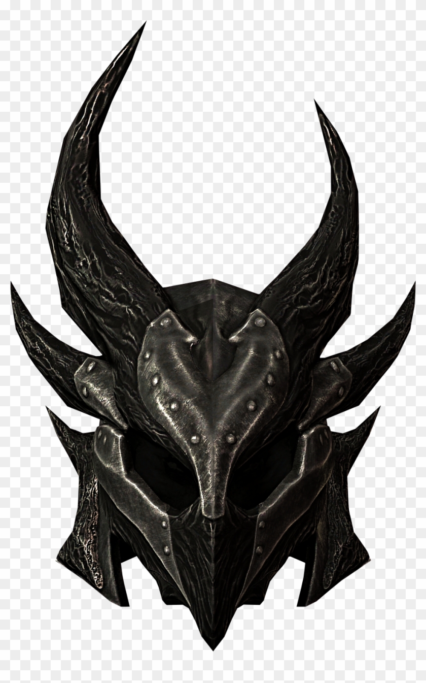 The Elder Scrolls Clipart Skyrim Png - Skyrim Daedric Helmet Transparent Png #1410431