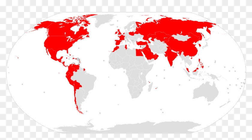 Papa John's Locations - Communist Party In World Map Clipart #1410434