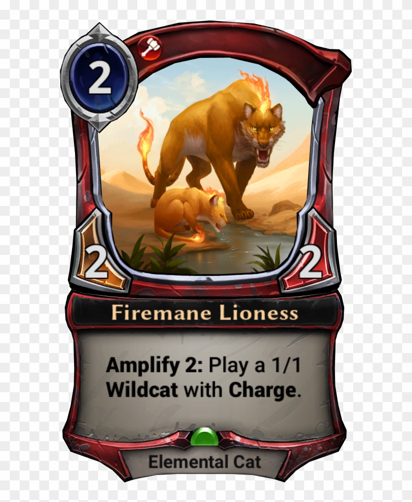 [defiance] Firemane Lioness - Eternal Card Game Defiance Spoilers Clipart