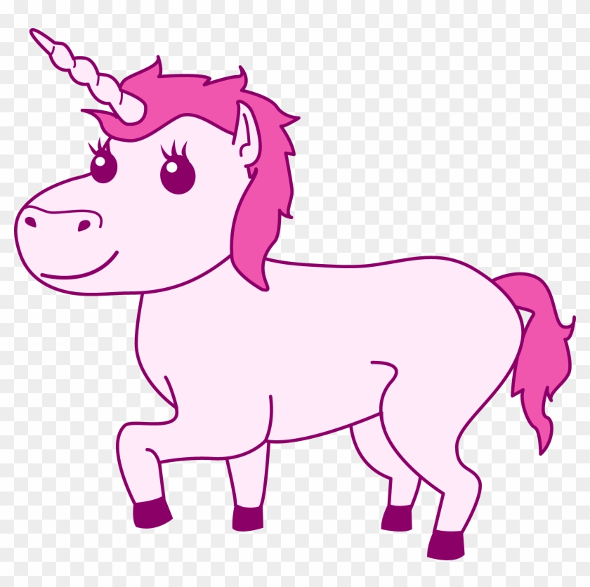 Clipart Unicorn - Pink Unicorn Clipart - Png Download