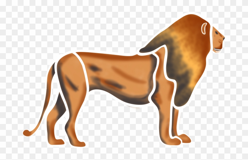 Lion Face Concept Lion Body Concept Lioness Face Concept - African Folk Art Lion Clipart