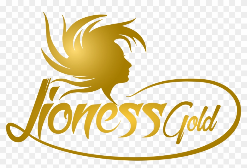 Lioness Gold Models - Transparent Gold Hair Logo Png Clipart