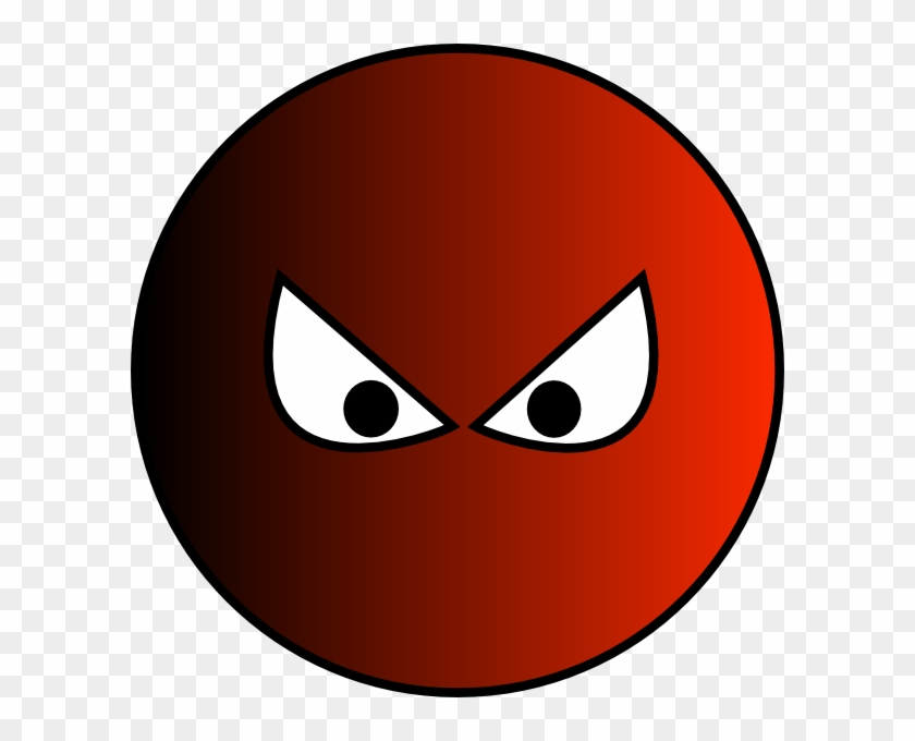 Evil Clipart Phone - Red Ball With Eyes - Png Download