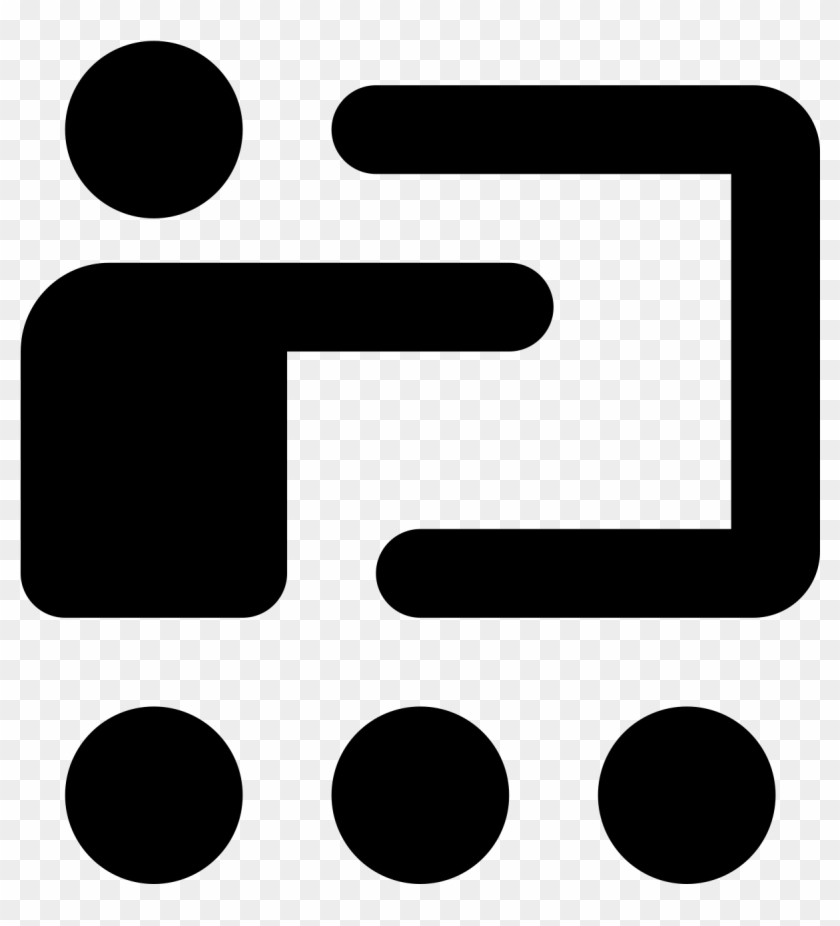 This Icon Represents A Classroom And Shows A Teacher Clipart