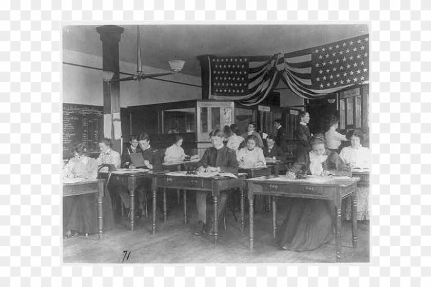 Classroom Scene Business High School Washington D - Monochrome Clipart #1412386