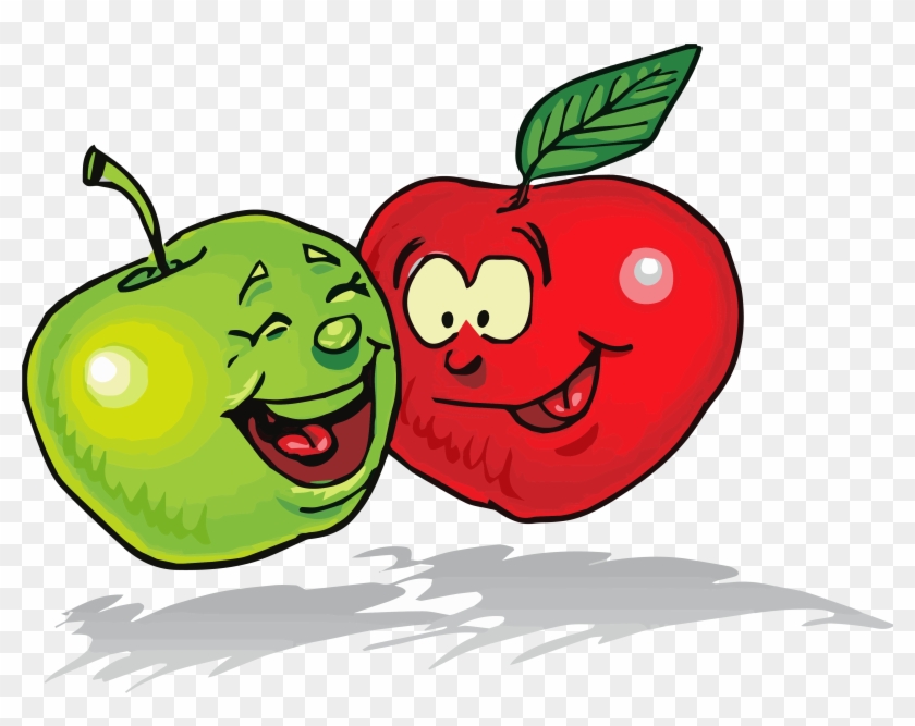 Apple Green Red Clipart Png - Free Clip Art Healthy Food Transparent Png #1412608