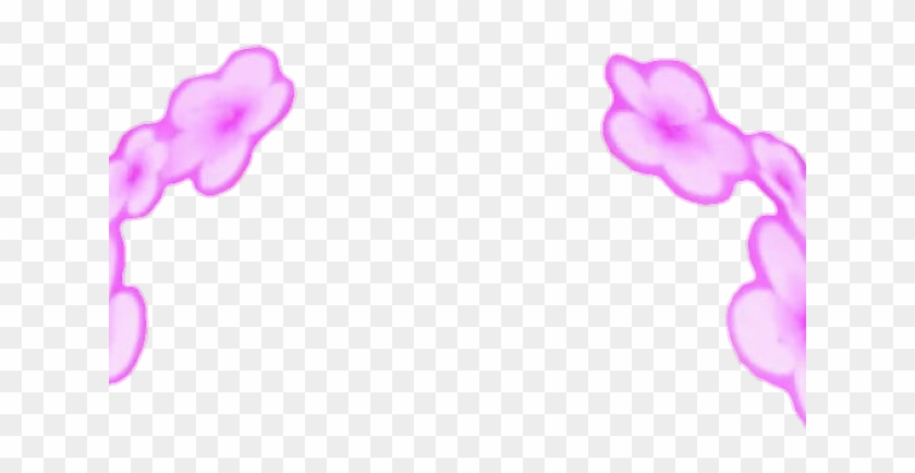Snapchat Filters Clipart Flower Crown - Pink Flower Snapchat Filter - Png Download