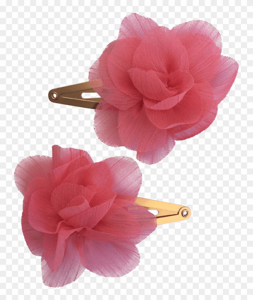 Puff Pc Ponytails And Fairytales Hair Clips - Artificial Flower - Png Download