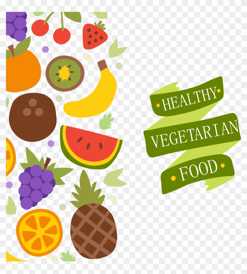 Vegetarian Cuisine Organic Food Health Food Fruit - Healthy Food Vector Png Clipart