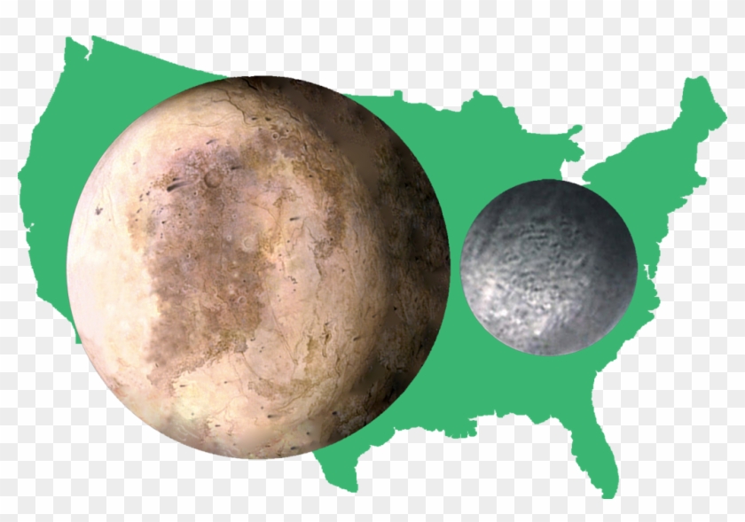 320 × 209 Pixels - Big Is Pluto Compared To The Usa Clipart
