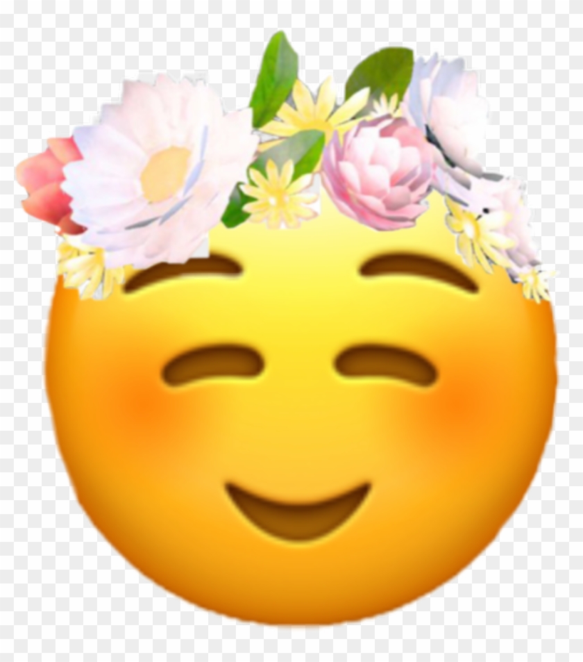 Sticker Emoji Snapchat Snapchatfilter Flowers - New Heart Face Emoji Clipart #1413404