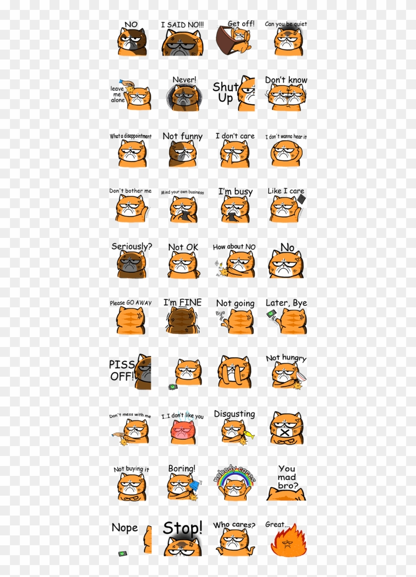 Nope Cat Clipart #1413457