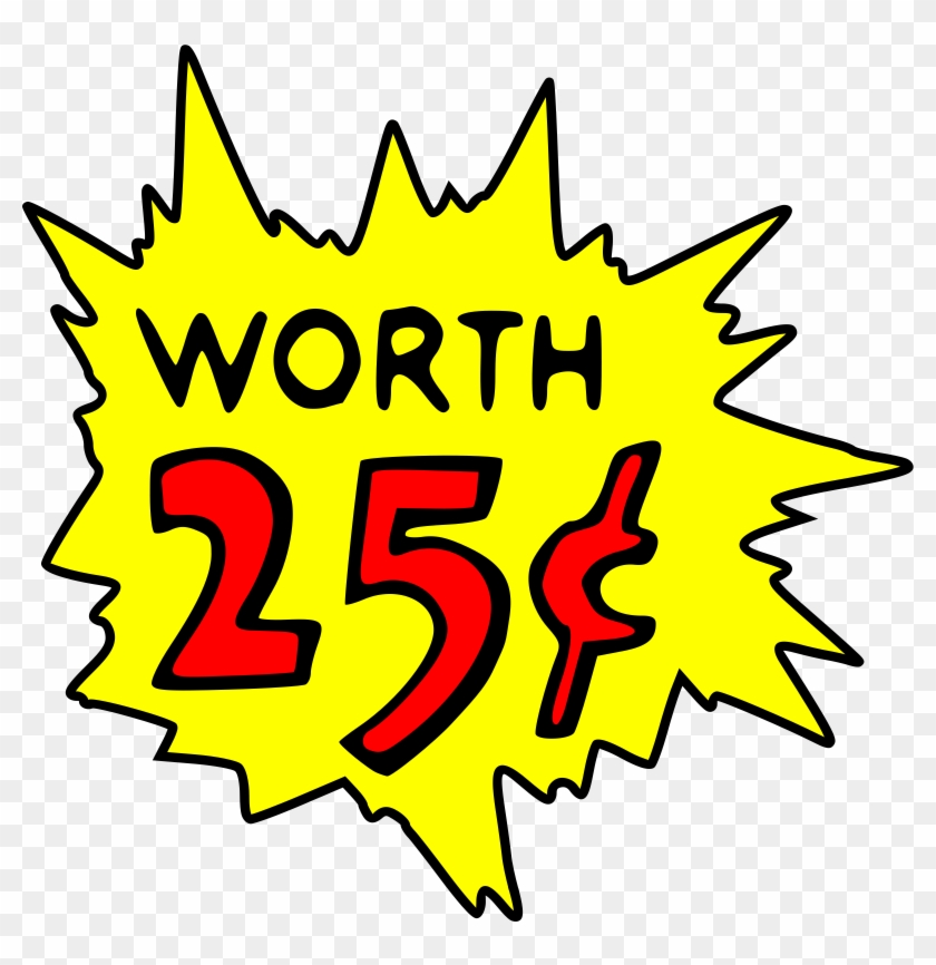 Worthy Clip Art - 25 Cents Clipart - Png Download
