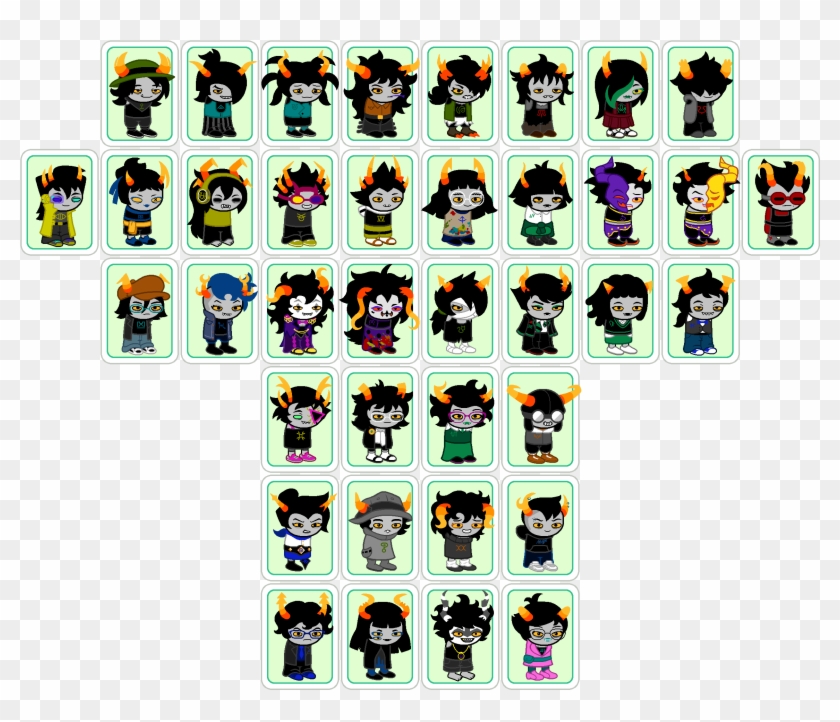 Every Troll Call Traditional Sprite - Homestuck Troll Sprite Clipart