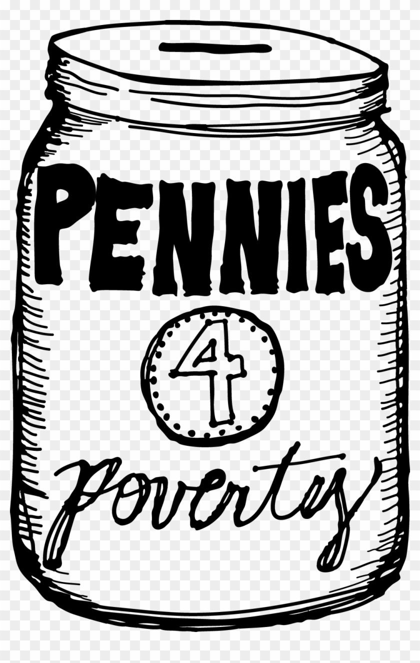 Pennies 4 Poverty Lo - Transparent Background Poverty Clipart #1414077