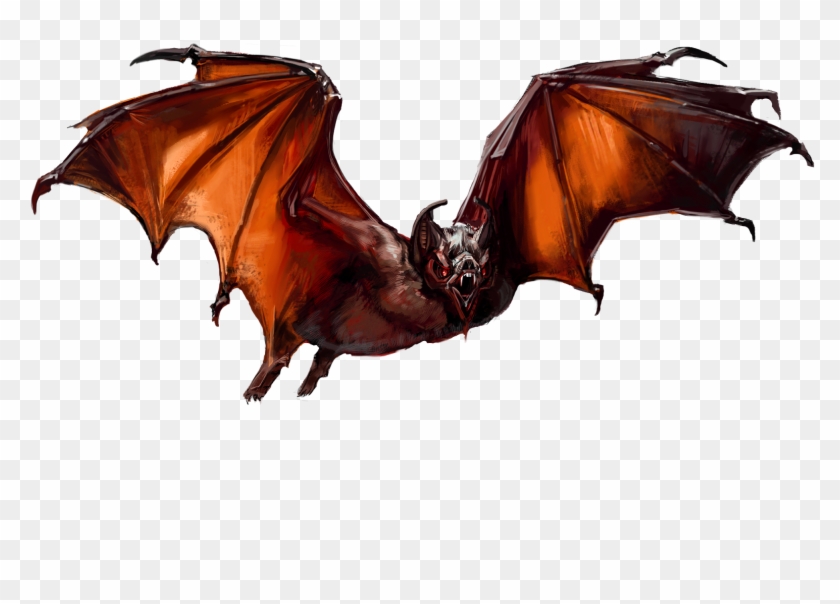 Dire Bat For Tunnels & Trolls - Dungeons And Dragons Bat Clipart