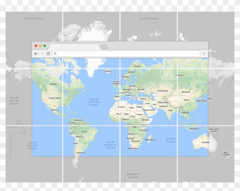 Tiled Map - Atlas Clipart #1414457